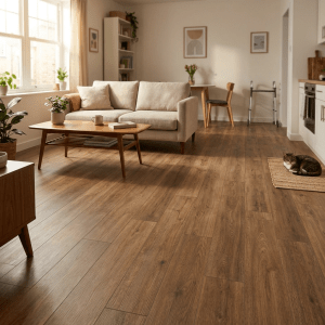 Piso vinílico econômico para apartamentos pequenos com alto custo-benefício