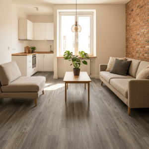 Piso vinílico econômico para apartamentos pequenos com alto custo-benefício