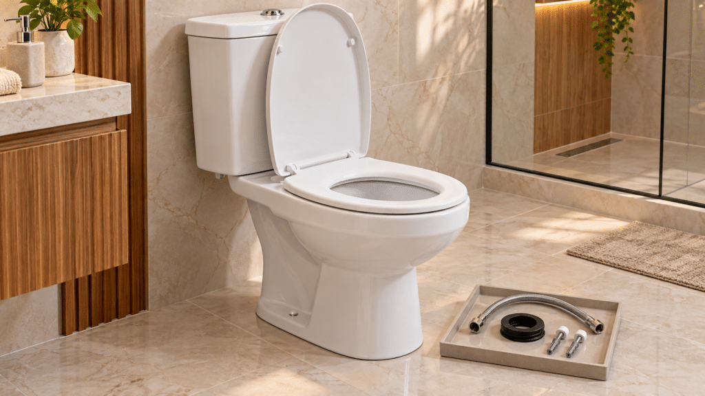 Vaso sanitário completo: por que avaliar bacia, caixa, assento e instalação como um conjunto